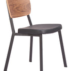 Zuo Ardenne Dining Chair (Set of 4) Black & Brown