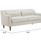 Zuo Koseli Loveseat Pewter Gray