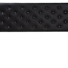 Baxton Studio Viviana Modern and Contemporary Black Faux Leather Upholstered Button-tufted Queen Size Headboard