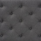 Baxton Studio Viviana Modern and Contemporary Grey Fabric Upholstered Button-tufted Full Size Headboard