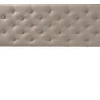 Baxton Studio Viviana Modern and Contemporary Light Beige Fabric Upholstered Button-tufted Queen Size Headboard