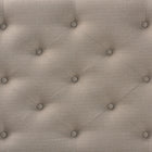 Baxton Studio Viviana Modern and Contemporary Light Beige Fabric Upholstered Button-tufted Queen Size Headboard