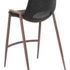 Zuo Desi Counter Stool (Set of 2) Black & Walnut