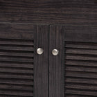 Baxton Studio Agni Modern and Contemporary Dark Brown Buffet and Hutch Kitchen Cabinet
