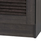 Baxton Studio Agni Modern and Contemporary Dark Brown Buffet and Hutch Kitchen Cabinet