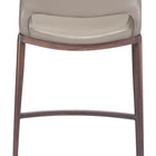 Zuo Ace Counter Stool (Set of 2) Brown & Walnut