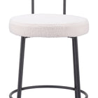 Zuo Blanca Counter Stool (Set of 2) Ivory