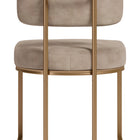Zuo Velar Dining Chair (Set of 2) Beige & Bronze