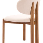 Zuo Rosetta Dining Chair (Set of 2) Beige & Walnut