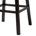 Baxton Studio Avril Modern and Contemporary Black Faux Leather Tufted Swivel Barstool with Nail heads Trim (Set of 2)
