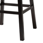 Baxton Studio Avril Modern and Contemporary Brown Faux Leather Tufted Swivel Barstool with Nail heads Trim (Set of 2)