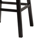 Baxton Studio Avril Modern and Contemporary White Faux Leather Tufted 2-Piece Swivel Barstool Set with Nail heads Trim