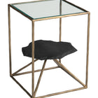 Zuo Ranol Side Table Brass