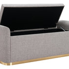 Zuo Dobo Storage Bench Gray