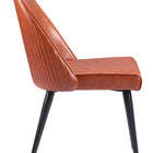 Zuo Silloth Armless Dining Chair (Set of 2) Brown