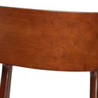 Baxton Studio Netherlands Mid-century Modern Scandinavian Style Dark Walnut Bent Wood Dining Side Chair (Set of 2)