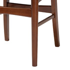Baxton Studio Netherlands Mid-century Modern Scandinavian Style Dark Walnut Bent Wood Dining Side Chair (Set of 2)