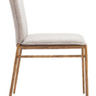 Zuo Nordvest Dining Chair Beige & Gold