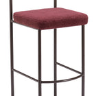 Zuo Livorno Barstool (Set of 2) Red & Bronze