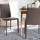 Baxton Studio Rockford Modern and Contemporary Taupe Bonded Leather Upholstered Dining Chair (Set of 2)