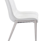 Zuo Magnus Dining Chair (Set of 2) White & Silver