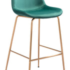 Zuo Tony Barstool Green & Gold