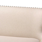 Baxton Studio Gradisca Modern and Contemporary Light Beige Fabric Button-tufted Upholstered Bar Bench Banquette