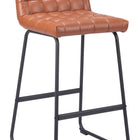 Zuo Pago Barstool (Set of 2) Brown