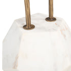Zuo Anten Side Table Brass & White