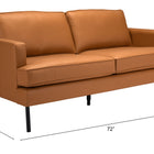 Zuo Decade Sofa Brown