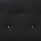 Baxton Studio Kirchem Modern and Contemporary Black Faux Leather Upholstered Twin Size Headboard