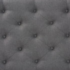 Baxton Studio Viviana Modern and Contemporary Grey Fabric Upholstered Button-Tufted Twin Size Headboard