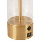 Zuo Boreal Table Lamp Beige & Gold