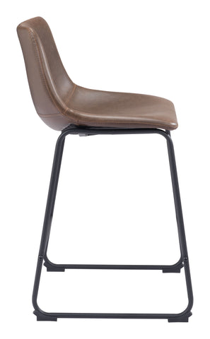 Zuo Smart Counter Stool (Set of 2) Vintage Espresso