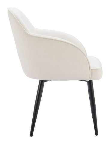 Zuo Jolie Dining Chair (Set of 2) Ivory