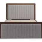 Zuo Somune Queen Bed Gray & Walnut