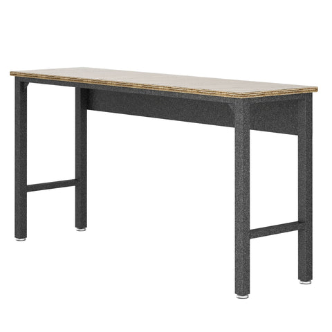 Manhattan Comfort Fortress Modern Garage Table in Dark Gray
