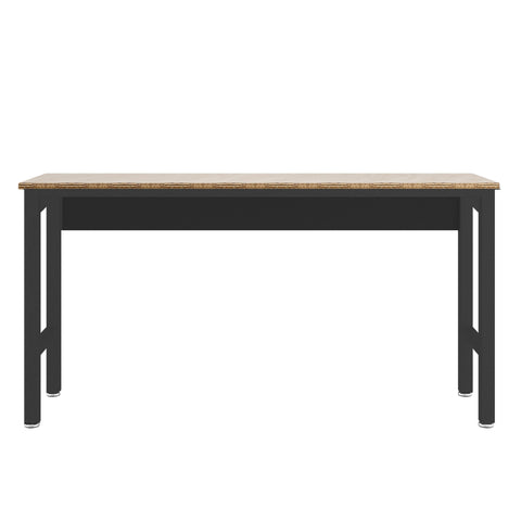 Manhattan Comfort Fortress Modern Garage Table in Charcoal Gray