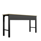 Manhattan Comfort Fortress Modern Garage Table in Charcoal Gray