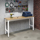 Manhattan Comfort Fortress Modern Garage Table in White
