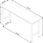 Manhattan Comfort Fortress Modern Garage Table in White