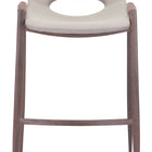 Zuo Desi Barstool (Set of 2) Beige & Walnut