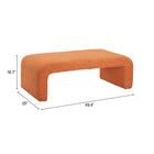 Zuo Nendo Bench Abstract Orange