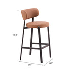 Zuo Prairie Barstool (Set of 2) Brown