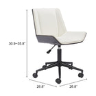 Zuo Maker Office Chair White