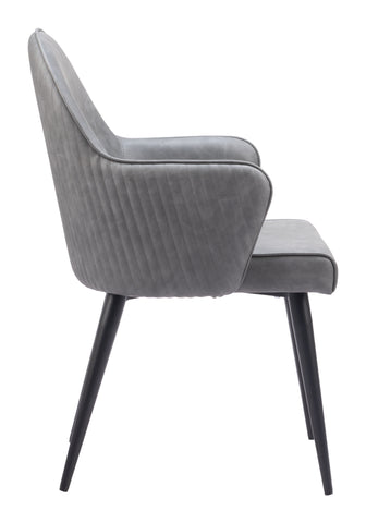 Zuo Silloth Dining Chair Gray