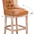 Zuo Nuby Swivel Barstool Brown