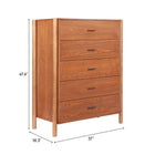 Zuo Beleza Chest Walnut