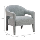 Zuo Eluma Accent Chair Dusty Teal