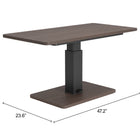 Zuo Brule Adjustable Dining Table Walnut